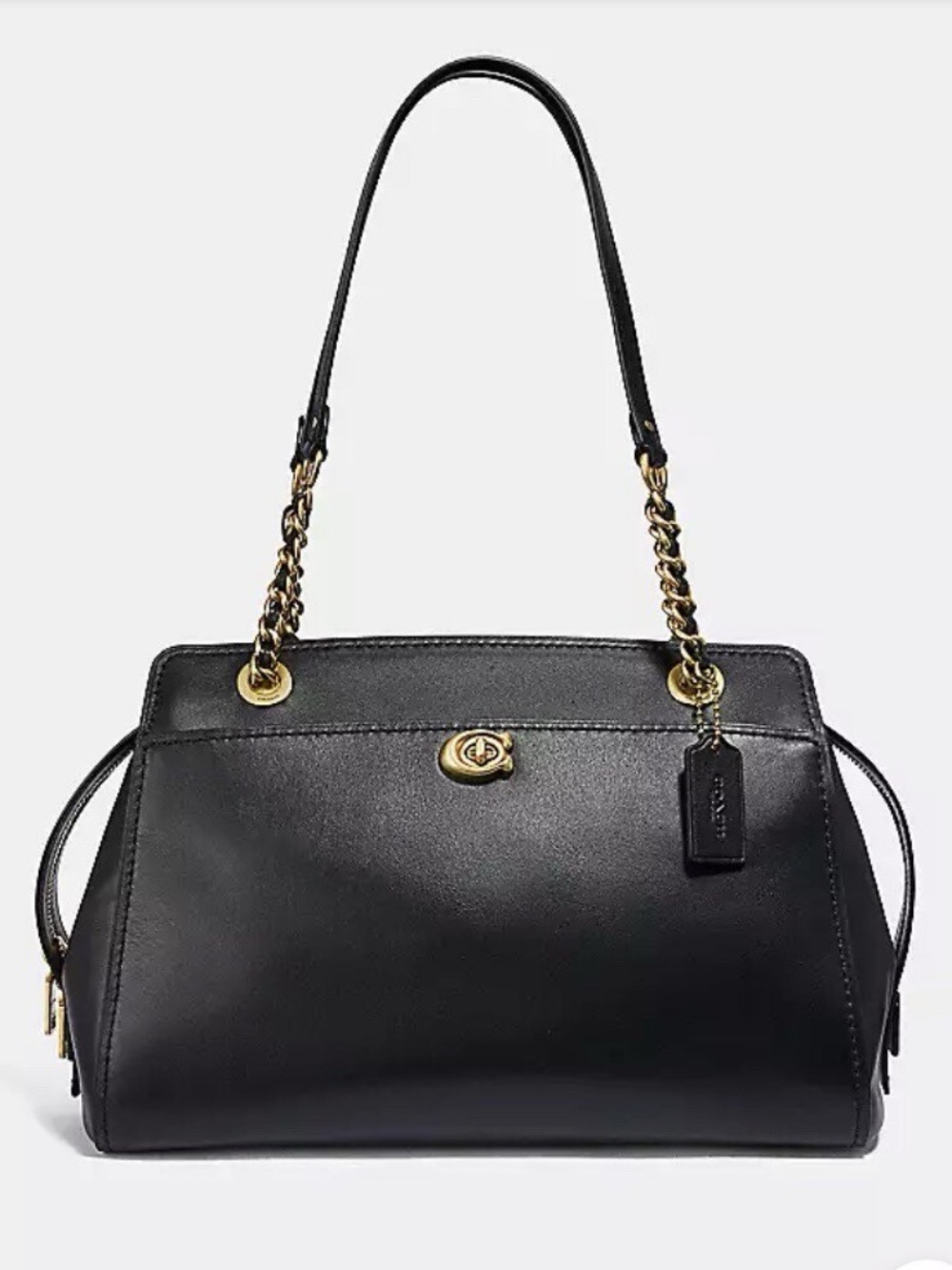 Coach Black Leather Parker Carryall